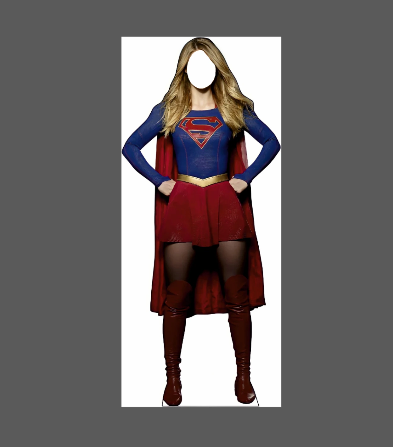 Supergirl Vrouw Kartonnen Uitsparing Standee Levensgroot Model Winkel